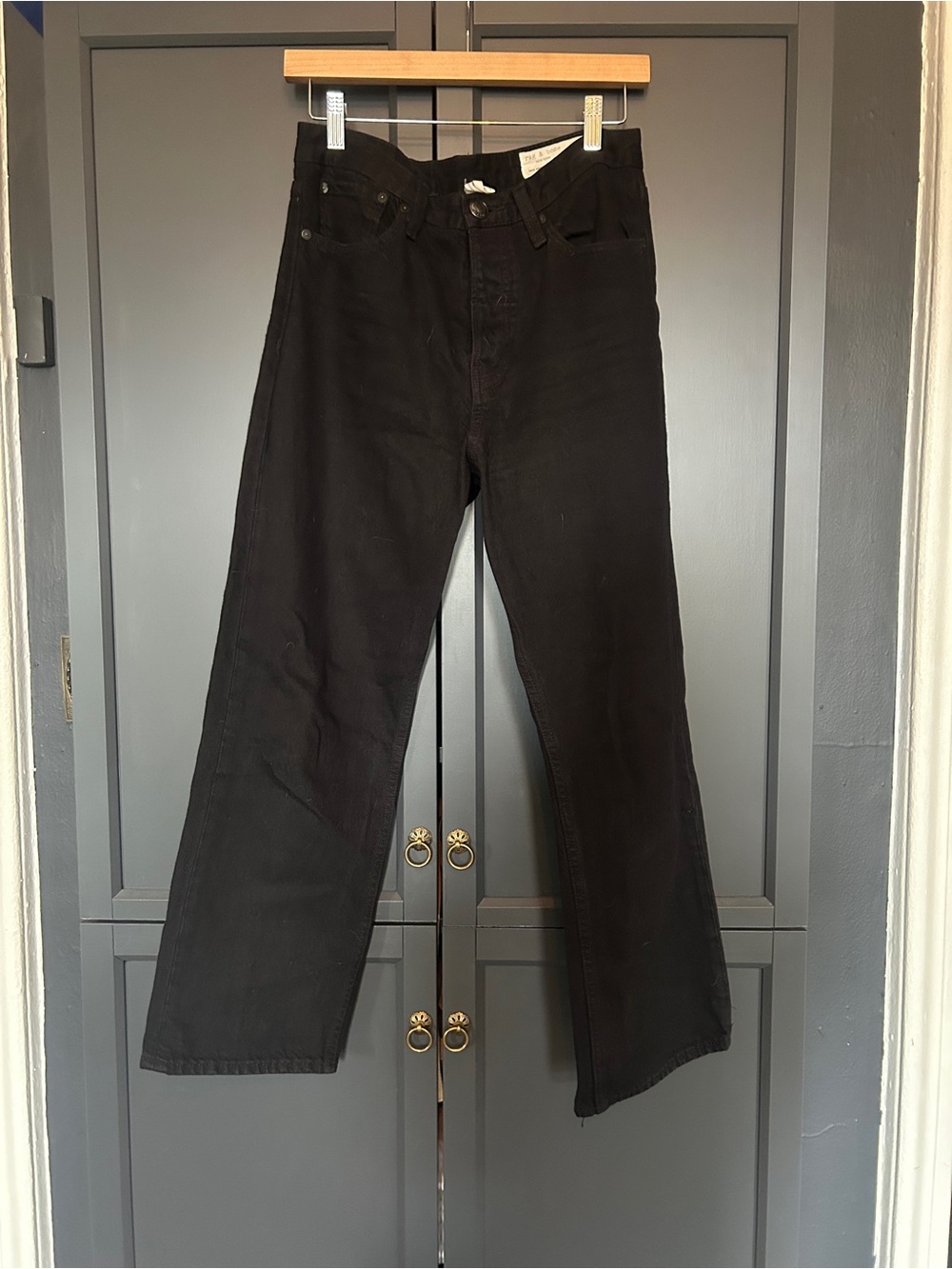 Rag & Bone Maya High-Rise Ankle Jean Black Size 27